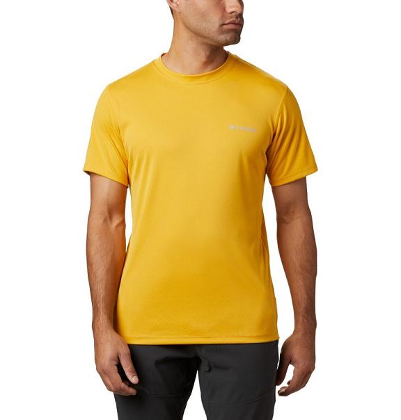 Columbia Zero Rules T-Shirt Yellow For Men's NZ81694 New Zealand